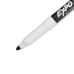 4 Pack Black Dry Erase Markers Fine Tip Low Odor Whiteboard Pens Home School
