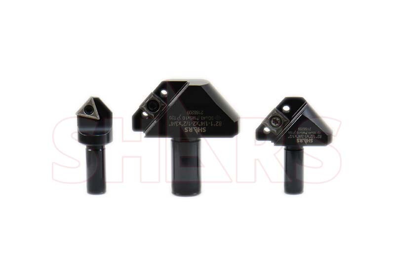 1/4, 1/2, 1-1/4″ 82° Indexable Carbide Countersink Chamfering Set NEW #]