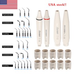 Dental Ultrasonic Scaler Handpiece / 10*Tips Fit DTE SATELEC EMS Cavitron Volume