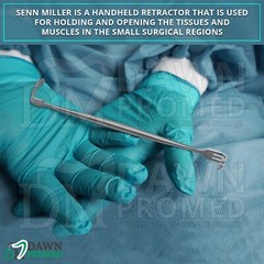 2 Pcs Senn Miller Retractors Sharp & Blunt 6 3/8″ Double Ended Dermatology Set