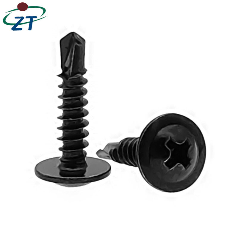 US 50-5000 Black 1 1/2” Phosphate ZT Wafer Head Self Tapping/Drilling Screws