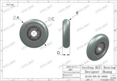 1/10pcs R Nylon Plastic Embedded 693 Groove Ball Bearings 3*17*5mm Guide Pulley
