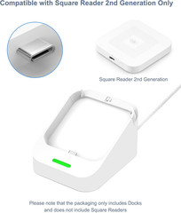 Dock for Square Reader 2Nd Generation, Holder Stand for Square Card Reader 2 Gen