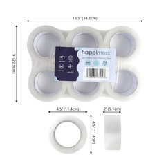 TAP2000A-6SET Otto Classic Heavy Duty 2 x 110 Yards Per Roll Packing Tape, Ul…
