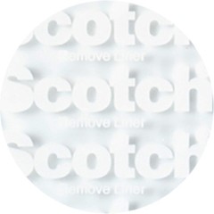 Scotch Restickable Dots, Clear,78-in x 78-in,18-Dots (R105)