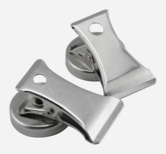 Master Magnetics MAGNET CLIPS Silver Hanger Office School Holds 3lb 2pk 07219