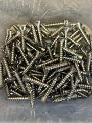 Lot Of 5 Pounds 3 Inch Flat Head Slotted Stainless Steel Deck Screws + 1 Inch