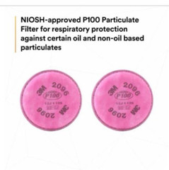 3M Particulate Filter P100, 2096CN, 2 Pack, Exp. Date 02/23, GB2626-2006, FREESH