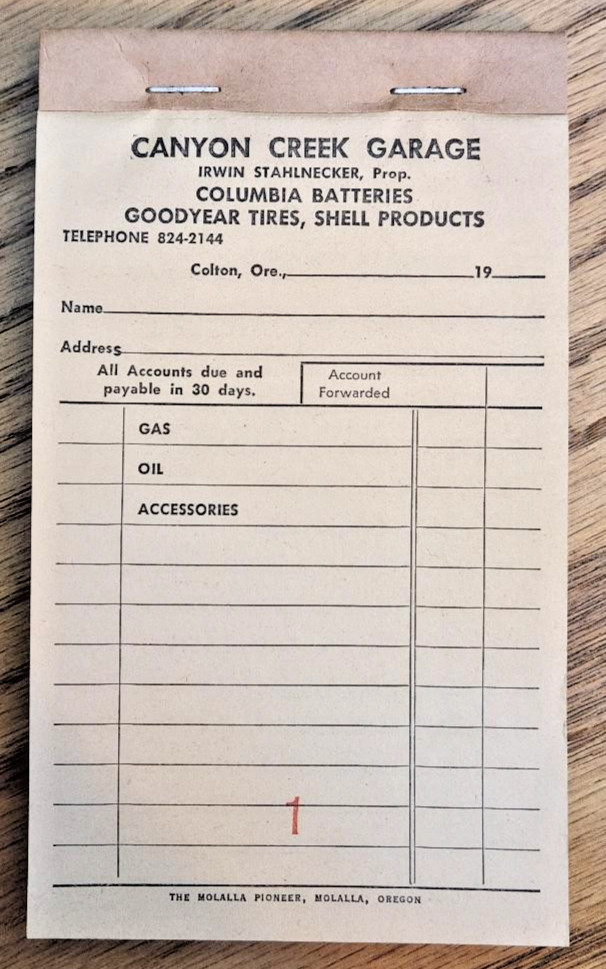 Vintage 1950’s Garage Receipt Book Pad Service Mechanics Gas GOODYEAR SHELL