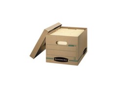 Bankers Box 1277601 Stor/File Storage Box, Letter/Legal, Lift-off Lid, Kraft/Gre