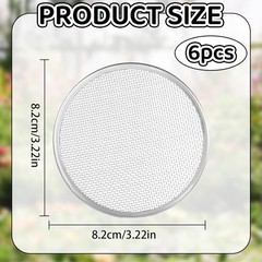 6 Pack Sprouting Jar Lids – 304 Stainless Steel Screen Filter Strainer Lid for