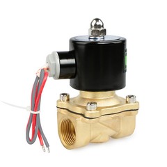U.S. Solid 3/4″ Brass Electric Solenoid Valve 24V AC Air Water Oil N/C
