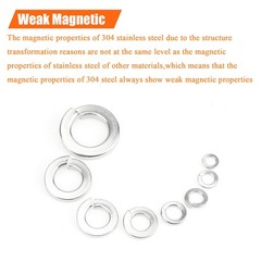100 Pieces 12# Stainless Steel Split Lock Washers, Spring Lock Washers for Sc…