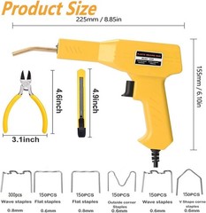 Plastic Welding Machine Car Bumper Repair Kit – Hot Staple Gun Plastic Welder…