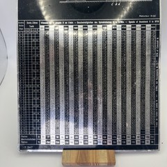 Usines Tornos R10 Speed Threading Chart Plate T347 Moutier Suisse Screw Machine