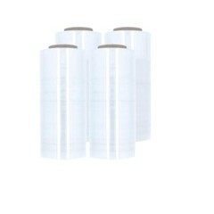 Cast Hand Stretch Wrap 18″ x 1000′ Plastic Bundling Shrink Film 4 Rolls