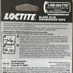 Loctite Glass Super Glue 6 Pak Clear Dishwasher Safe Metal Stained Tinted 233841