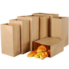 Kraft Brown Paper Bags Liquor Grocery （1-1000 Count) Bags – 25LB Stock Home 100