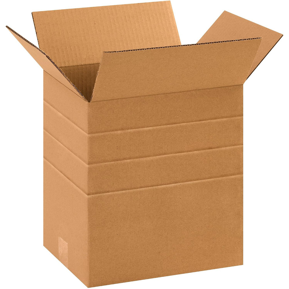 Corrugated Shipping Boxes Multi-Depth Kraft 11 1/4 x 8 3/4 x 12 Inches Pack of