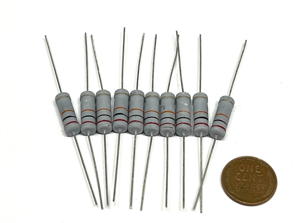 10 Pieces 10 Ohm 3Watt 3W 5% Tolerance Metal Oxide Film Resistor G610