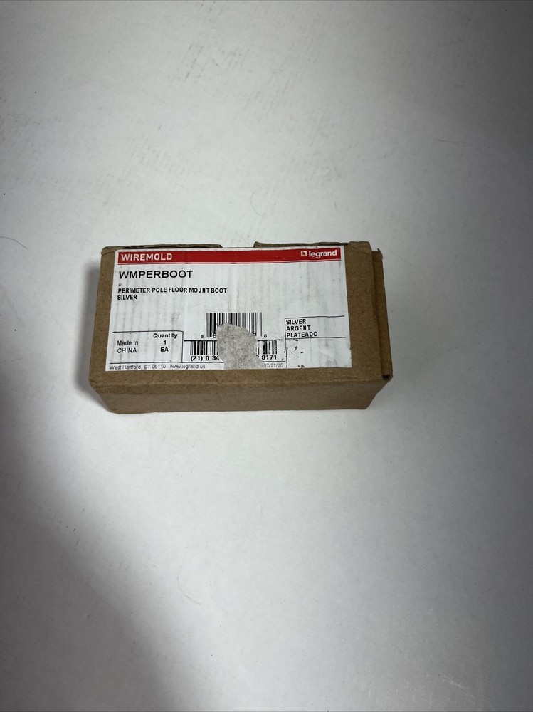 Legrand Wiremold Perimeter Pole Floor Mount Boot Silver WMPERBOOT