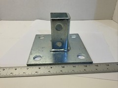 Power Utility Products 3033-SQ-EG Post Base Single Tall Zinc New Free shipping