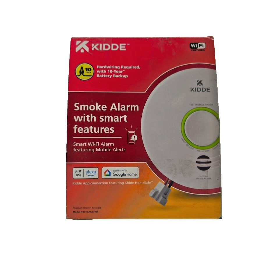 Kiddie Smart Hardwired Wi-Fi Enabled Smoke Detector 21032064