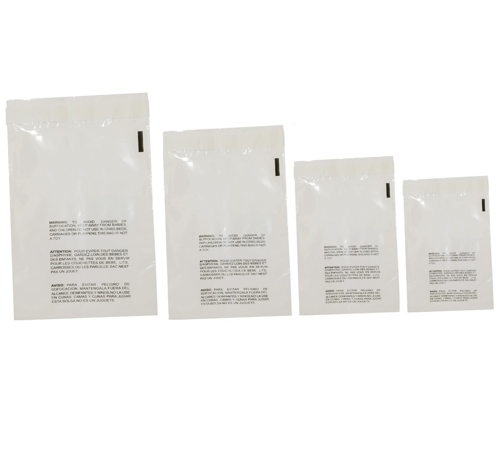 400 Clear Poly Bags Combo Pack with Suffocation Warning – 6×9, 8×10, 9×12, 10×13