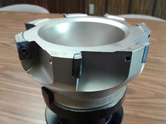 5″ 90 degree indexable face shell mill,face milling cutter APKT w. CAT50 arbor