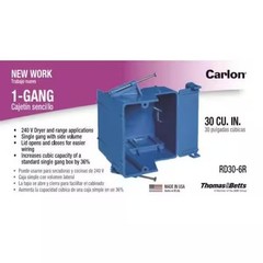 1-Gang 30 cu. in. Electrical PVC New Work Electrical Box (RD30-6R)