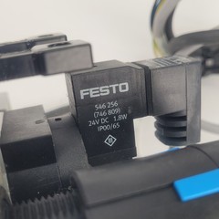Festo MS4-LFR-1/4-D6-E-R-M-AS, Pneumatic Filter Regulator W/ Attachments – USED