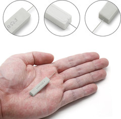 10PCS 10W 1 Ohm Ceramic Resistor, Power Resistor Assortment Cement Resistor K…