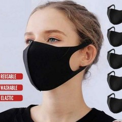 10 Black Face Masks ~ One Size Fits Most, NEW
