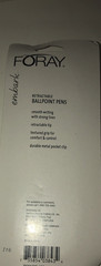 NEW FORAY Ballpoint Pens, 1.0 mm, Gray/White Barrel/Black Ink 3Pk SHIPS N 24HRS