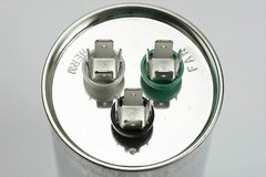 TEMCo 80+5 uf/MFD 370-440 VAC volts Round Dual Run Capacitor 50/60 Hz -Lot-2
