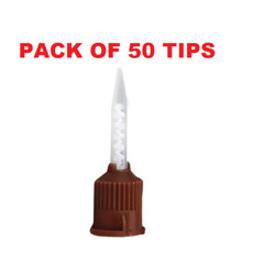 Dental HP Brown Mixing Tips for Kerr Temp Bond Cement 50/bag