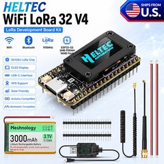 ESP32 LoRa V4 Wireless Development Board Supports GPS and Solar for Meshtastic