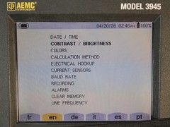 AEMC Instruments Model 3945 Powerpad 3-PHASE Power Analyzer • Case, Lead & Cord