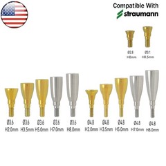 US Dental Healing Abutment fit ITI Straumann Bone Level Closure Caps NC/RC