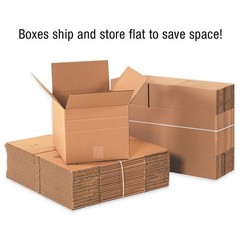 Shipping Boxes Multi-Depth 12″L x 9″W x 6″H, 25-Pack | Corrugated Cardboard B…