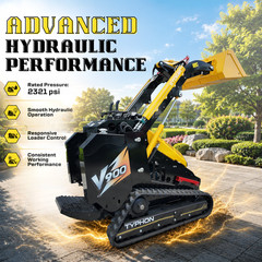 TYPHON STOMP V900 1.4Ton Skid Steer Loader w Kubota 25HP 3-Cylinder D1105 Engine