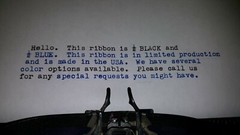 Hermes 2000 Manual Typewriter Ribbon with custom color options