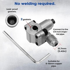 2x Fridge Bullet Piercing Valve For Copper Pipe 1/4 /, 5/16 , 3/8, Refrigeration