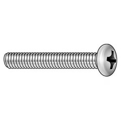 Manufacturer Varies #1-72 x 3/16 in Phillips Pan Machine Screw, Plain Stainless