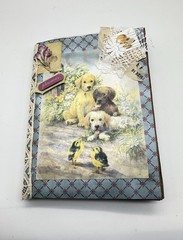 Junk Journal Pleasures Themed Medium Is Brown Paper Bags And Coffee Dyed Paper