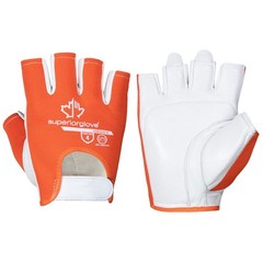 VIBGHFV/L Vibrastop Goatskin Leather Palm Half-Finger Vibration-Dampening Glo…