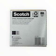 1 Roll Scotch Double-Sided Tape Permanent 1/2″x 1,296″ Clear 3″ Core 665