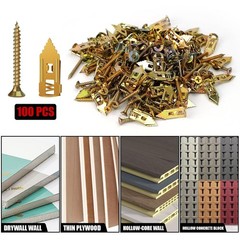 200 Pcs Self Drilling Drywall Anchors with Screws Kit, Metal Expansion Bolt f…