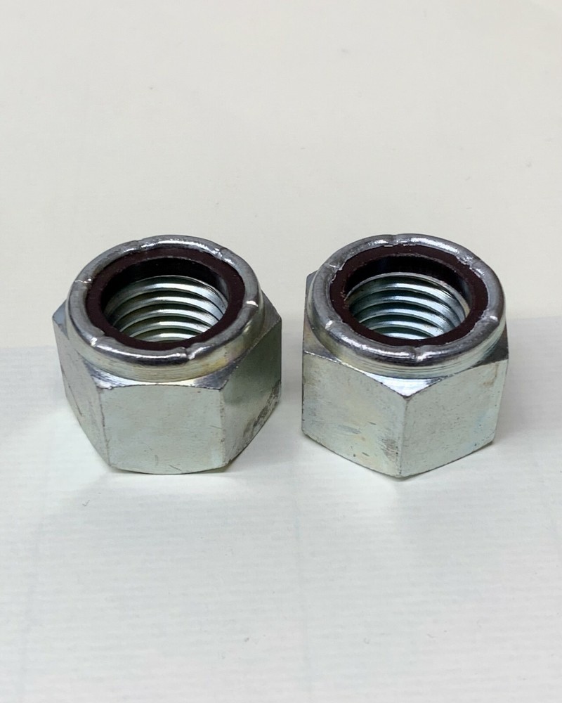 (10) 7/8″-9 Locknut Nylon Insert NE Steel Zinc Reusable Stop Nuts 7/8 7/8-9
