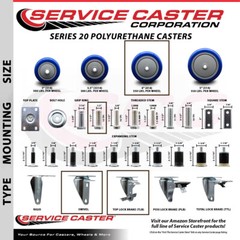 Service Caster Brand Replacement for Colson Caster 2.04254.95 BRK1